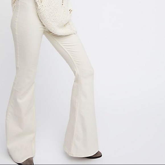Free People Pants - free people white flare jeans Free People Pants - free people white flare jeans